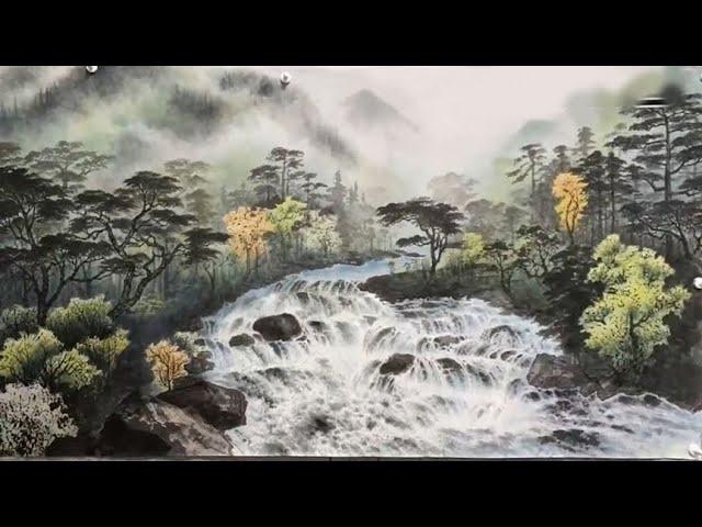 Traditional brush painting - Chinese landscape painting