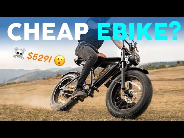 Riding The Cheapest Moped-Style E-Bike on Amazon! Good or Bad Idea? – Cycrown CycRun