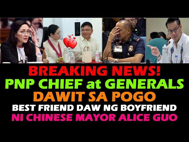 BAMBAN TARLAC MAYOR ALICE GUO DAWIT ANG PNP CHIEF AT GENERALS SA POGO RAID! TUKOY NA ANG BOYFRIEND!