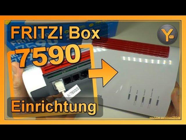 AVM FRITZ! Box 7590: DSL-Zugang verkabeln & einrichten