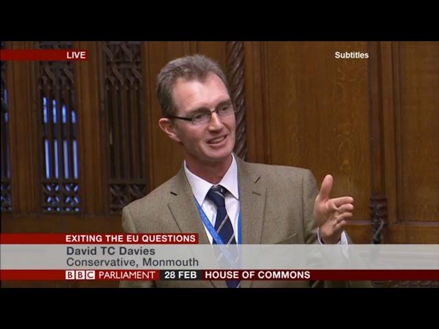 David Davies MP at Exiting the EU Questions