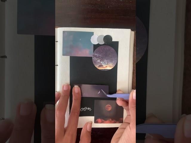 Moon theme journal | | #asmr #journal #scrapbook
