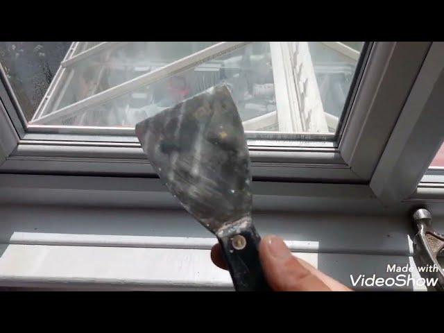 Changing glass on uPVC windows and correct packing, how to change glass real time instruction