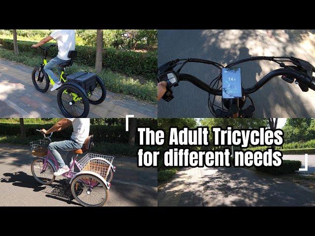 The best Tricycles for different needs | Anyida Three-wheeled Bike factory product display