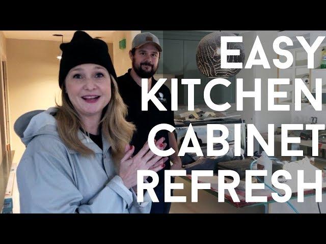 EASY KITCHEN CABINET REFRESH || Winter Whistler Condo ||