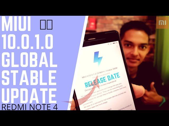 Redmi Note 4 Miui 10.0.1.0 Stable Update | Official Release Date Confirm !!