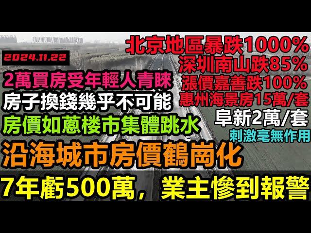 沿海城市大面積鶴崗化，深圳房價暴跌85%，燕郊暴跌1000%，惠州海景房15萬就能買，業主窮得只剩海！房產拋售潮房價如蔥，東北2萬就能買房躺平#大陸買房#大陸房產#未公開的中國#房子現#充場#買房套路