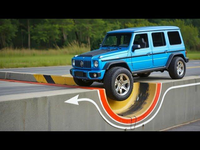 Cars vs Upside Down Speed Bumps Challenge #10 in BeamNG Drive!