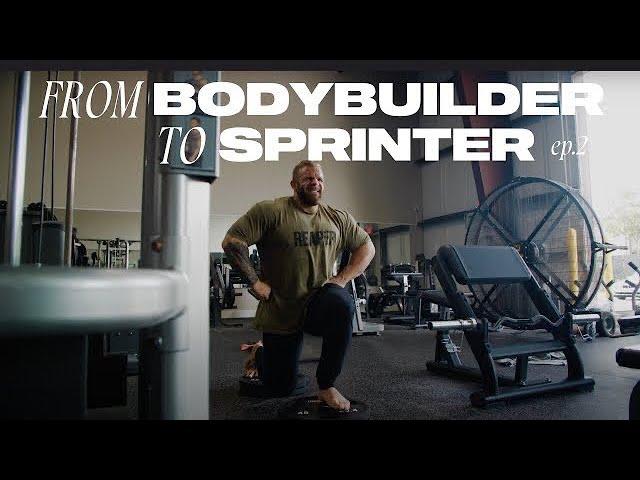 BODYBUILDER TO SPRINTER EP. 2 - WORKOUT AT CBUMS GYM / IAIN VALLIERE