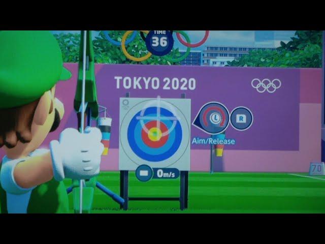 Mario & Sonic At The Tokyo 2020 Olympic Games Archery # 2 (Luigi)