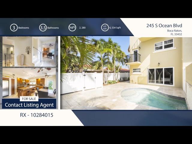 245 S Ocean Blvd Boca Raton, FL 33432 | Virtual Tour Video and Matterport Boca Raton