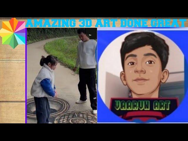 3D Art Paint, Drawing 3D Art On The RoadFor Fun ,How to Draw 3D Art