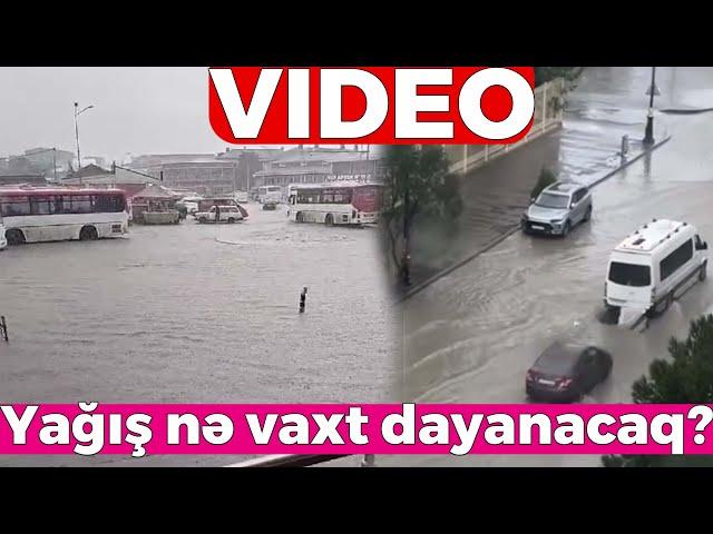 Bakıda və Abşeron yarımadasındagüclü yağış yağır