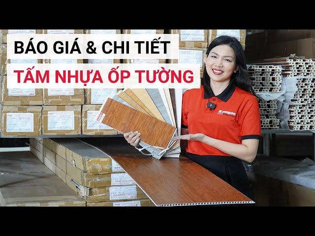 Chi tiết giá tấm nhựa ốp tường PVC | Tấm nhựa nano giả gỗ | Báo giá tấm ốp nano