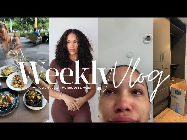 weekly vlog! moving out + house flooded + spending time w/ friends & more | allyiahsface vlogs