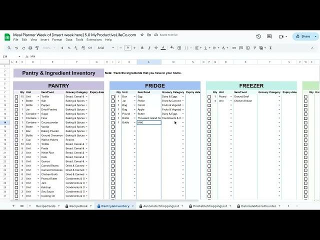 How I Use My Meal Planner Spreadsheet to Simplify Weekly Meal Planning