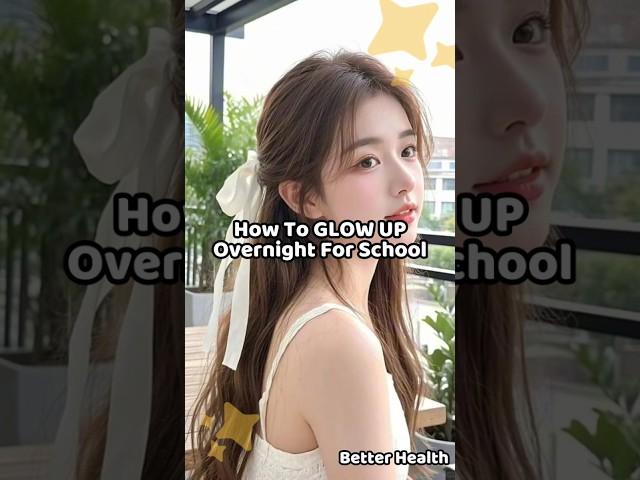 How to GLOW UP overnight for school  #glowup #school #tips #advice #aesthetic #fyp #trending