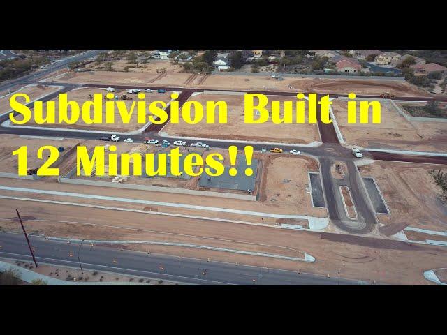 Building an Entire Residential Subdivision from Start to Finish - Three Years in Twelve Minutes!