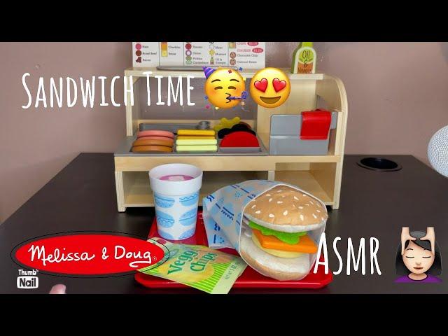 ASMR | Sandwich Time  | Unboxing Melissa & Doug Toy