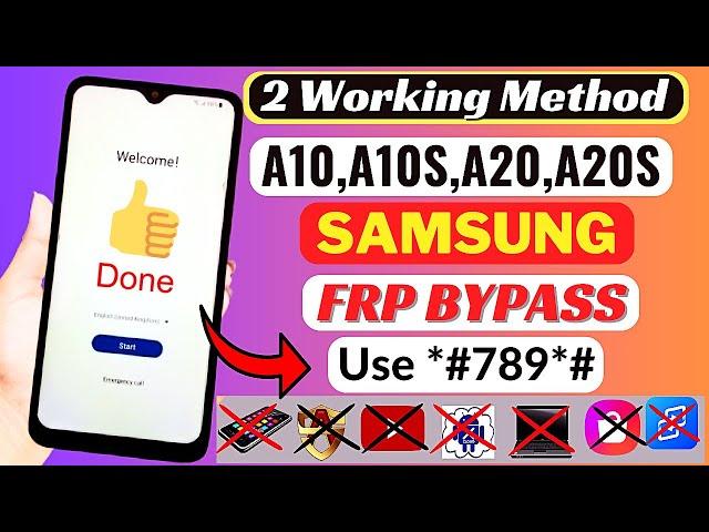 Samsung A10,A10S,A20,A20S FRP Bypass 2024 Android 11 | Google Account Unlock / Remove Frp Without Pc