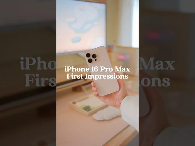 My iPhone 16 Pro Max First Impressions  Desert Titanium #iphone16promax #iphone #tech