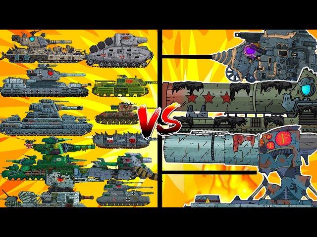 Mega Tanks vs. ULTRA BOSS - Cartoons about tanks / COMPILATION