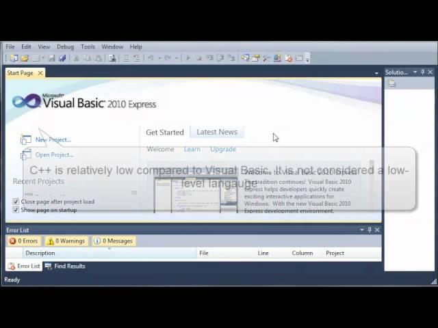 Visual Basic Tutorial - 1 - What Is Visual Basic