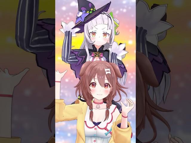 【塩んぱんMMDホロライブ】紫咲シオンと戌神ころねのあくあ色ぱれっと！！#shorts #戌神ころね#紫咲シオン#vtuber #hololive#ホロライブ#mmd