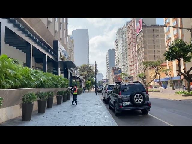 4K Africa, Maputo Mozambique, Av. Julius Nyerere walking