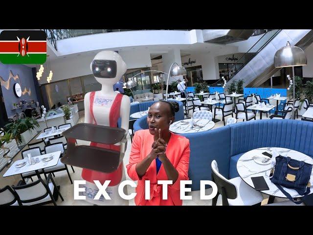 Inside the First Robot Cafe In Nairobi Kenya 