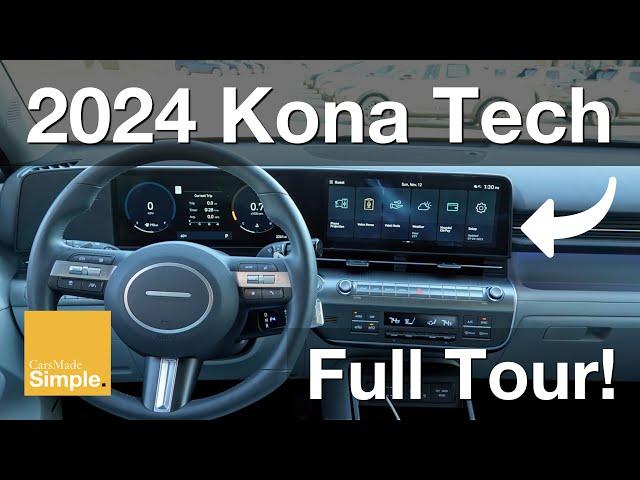 2024 Hyundai Kona 12.3" Digital Cluster + Infotainment | Full Tour!