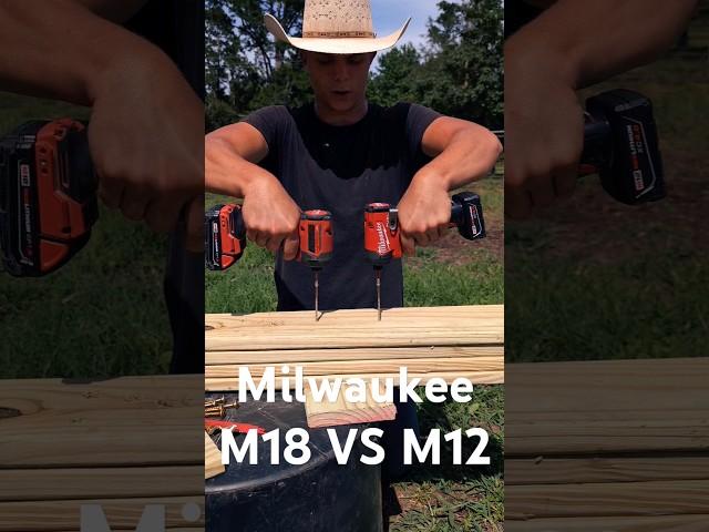 Milwaukee M18 VS M12 Which One Will Win? #milwaukee #milwaukeetool #m12 #m18 #cowboys