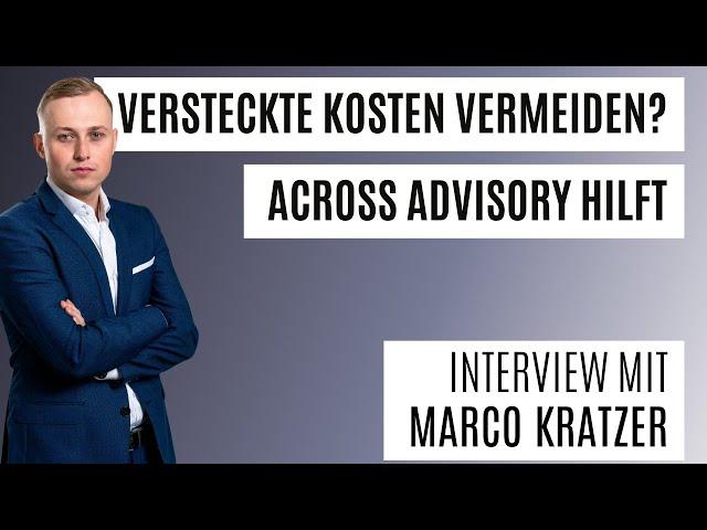 Wie Across Advisory Unternehmen hilft, Steuern und Abgaben zu optimieren.Interview mit Marco Kratzer