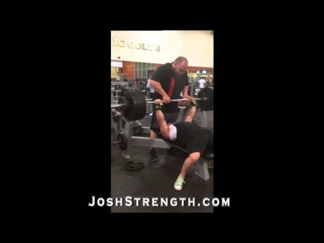 David Isenberg, 445 x 2 Raw Bench Press at 181 BW