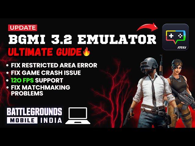 HOW TO PLAY BGMI IN PC WITH EMULATOR | ULTIMATE GUIDE 3.2 UPDATE |MSI APP PLAYER #bgmi #bgmiemulator