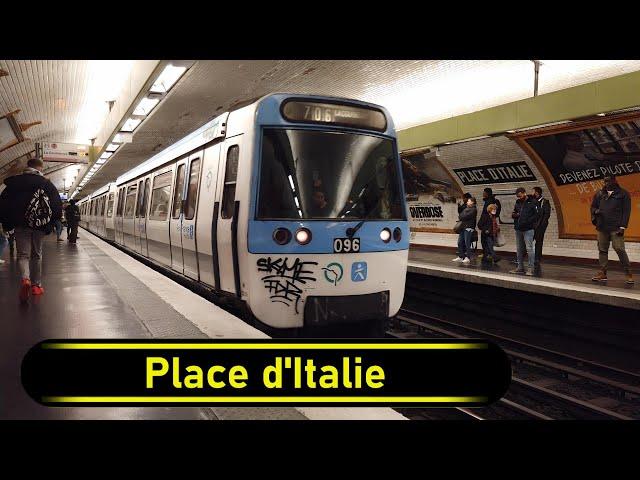 Metro Station Place d'Italie - Paris  - Walkthrough 