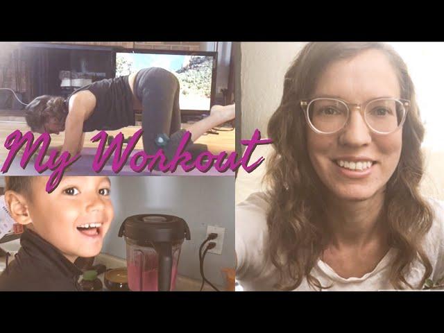 Morning Workout + smoothies by Kids | Plant-Based Dietitian