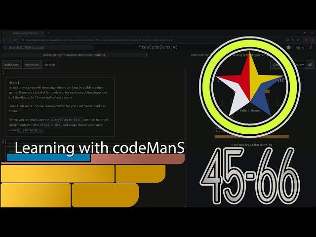 (ARCHIVED) Learn Intermediate Algorithmic Thinking by Building a Dice Game: Step 45-66
