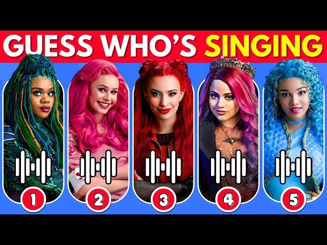 Guess Who's SINGING  Descendants: The Rise of Red ️ Red, Mal, Chloe, Uliana, Evie, Carlos, Jay...