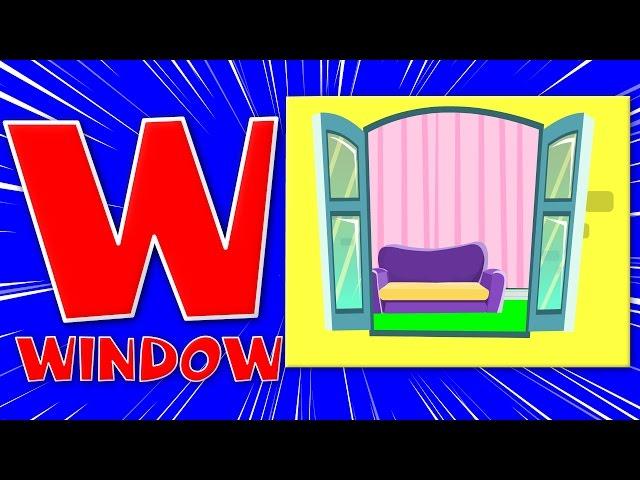 Phonics letter W | phonics songs for kids | abc song | alphabet W song