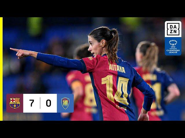 HIGHLIGHTS | FC Barcelona vs. SKN St.Pölten -- UEFA Women's Champions League 2024-25 (Deutsch)