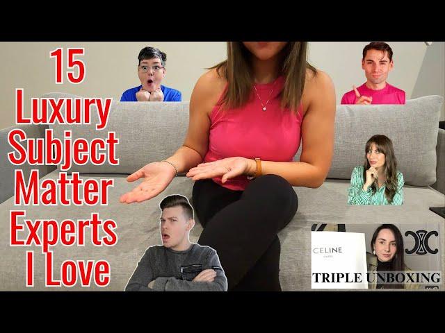 15 Luxury Subject Matter Experts I Love on YouTube!