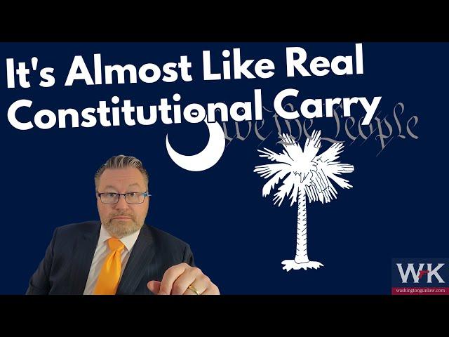 South Carolina Passes Constitutional Carry (Sort of....)