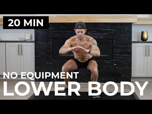 20 min LOWER BODY WORKOUT NO EQUIPMENT | Legs Workout at Home