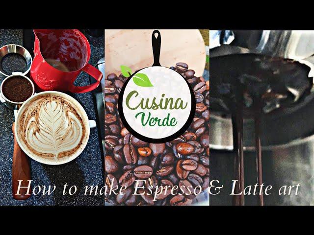 ASMR : How to Make Espresso & Latte Art | Breville Barista Express | Cusinaverde