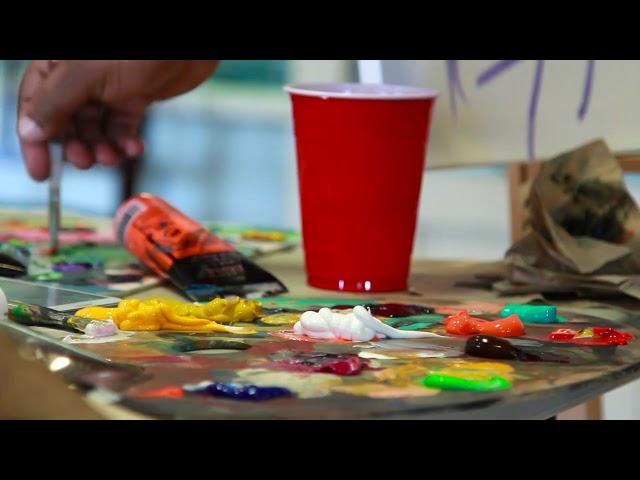 atlanta artist Corey Barksdale Live Art Demonstration