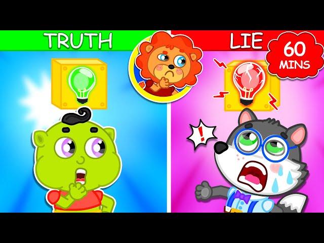 Lion Family | Guess the Liar! My Friend’s Extreme Lie Detector Test! Educational Videos For Kids