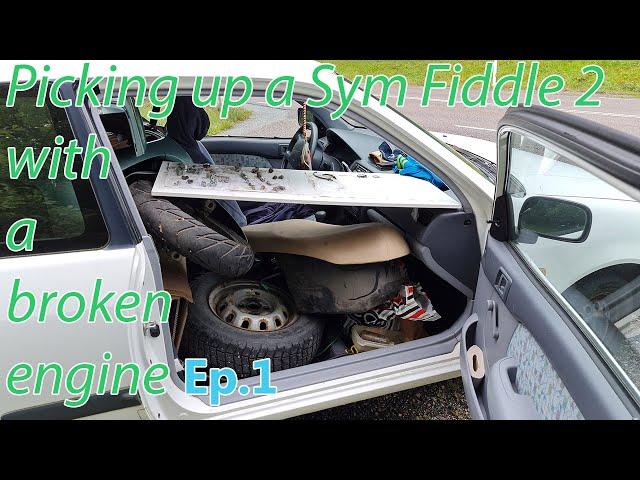 Picking up a Sym Fiddle 2 with broken engine ep 1