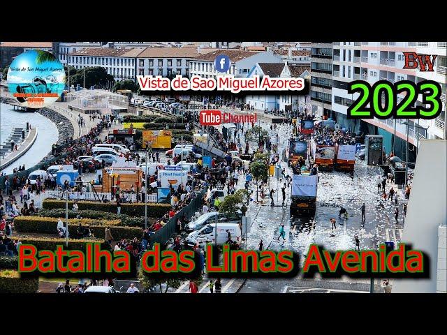 "Batalha das Limas" em Ponta Delgada 2023 Sao Miguel Azores 4k