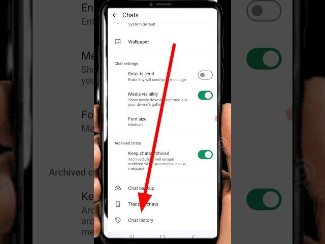 How to delete whatsapp chat  permanently | Whatsapp Chat History #shorts